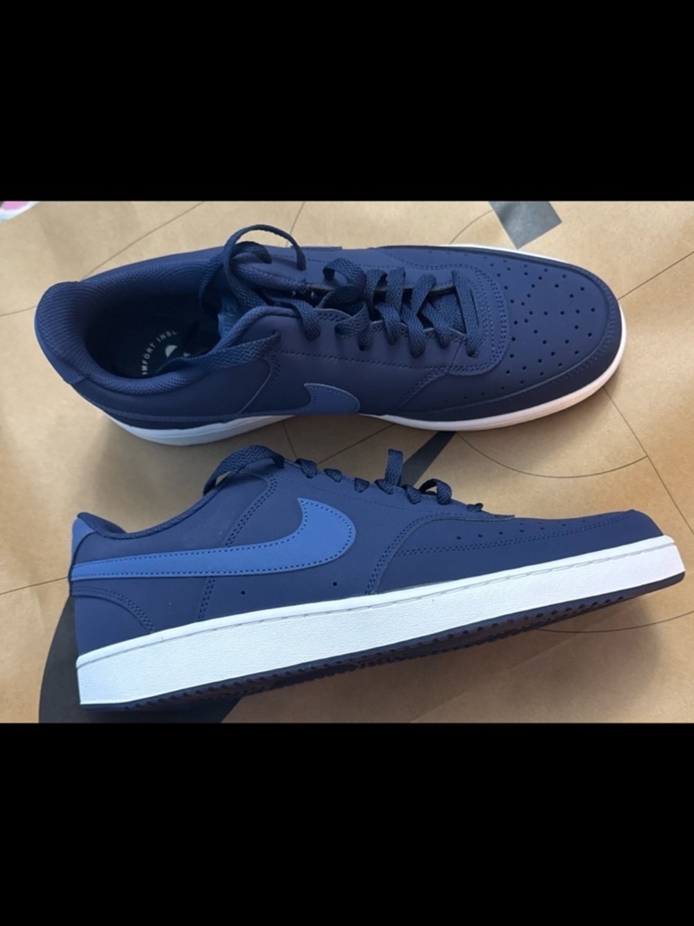 Nike court vision low men’s new sneakers size 12 blue
